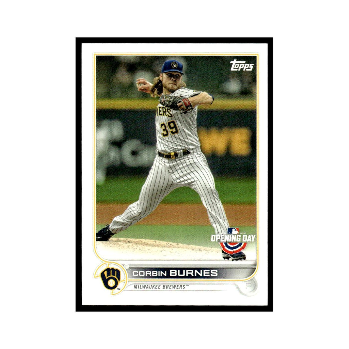 Corbin Burnes 2022 Topps Opening Day #212 Milwaukee Brewers Baseball Card NM
