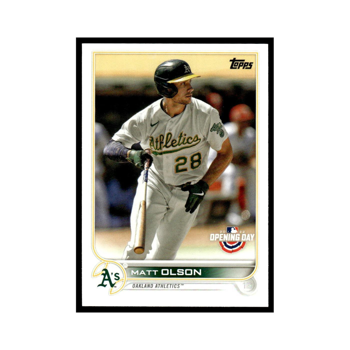 Matt Olson 2022 Topps Opening Day #187 Oakland Athletics Baseball Card NM