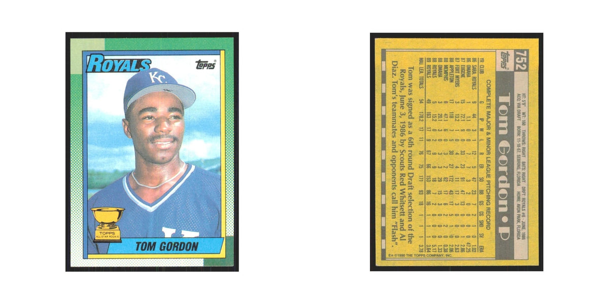 1990 Topps Tom Gordon Royals #752