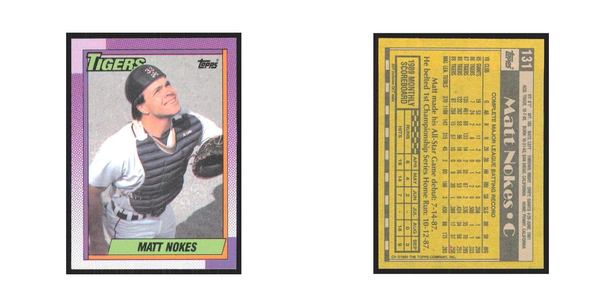 1990 Topps Matt Nokes Tigers #131