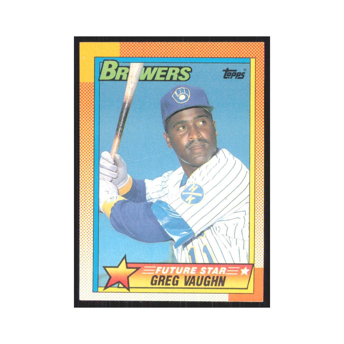 1990 Topps Greg Vaughn Brewers #57