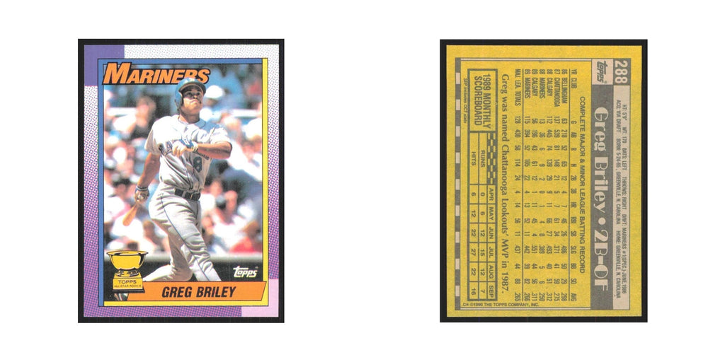 1990 Topps Greg Briley Mariners #288