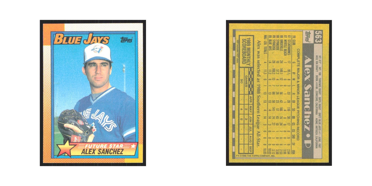 1990 Topps Alex Sanchez Blue Jays #563