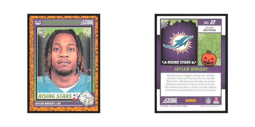 2024 Score-A-Treat Jaylen Wright RC Dolphins #27