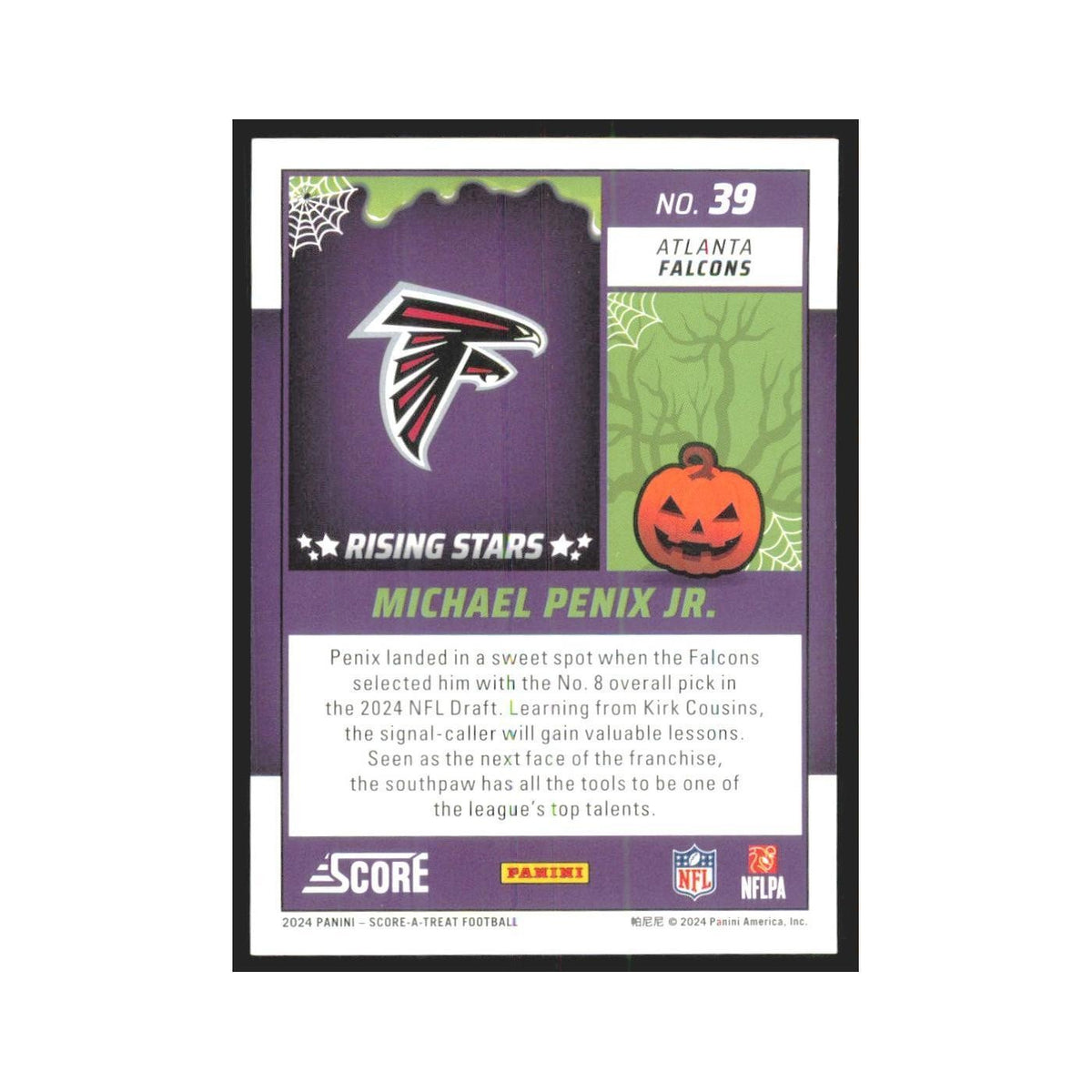 2024 Score-A-Treat Michael Penix Jr. RC Falcons #39
