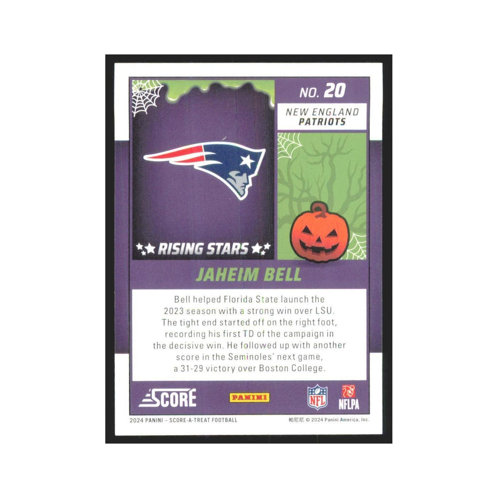 2024 Score-A-Treat Jaheim Bell RC Patriots #20