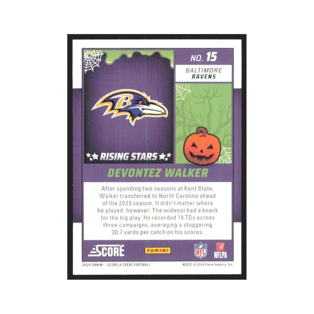 2024 Score-A-Treat Devontez Walker RC Ravens #15