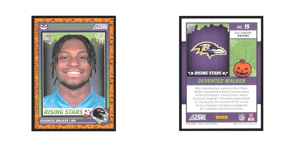 2024 Score-A-Treat Devontez Walker RC Ravens #15