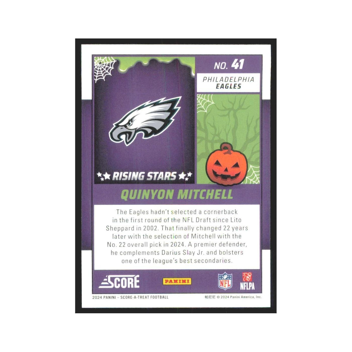 2024 Score-A-Treat Quinyon Mitchell RC Eagles #41
