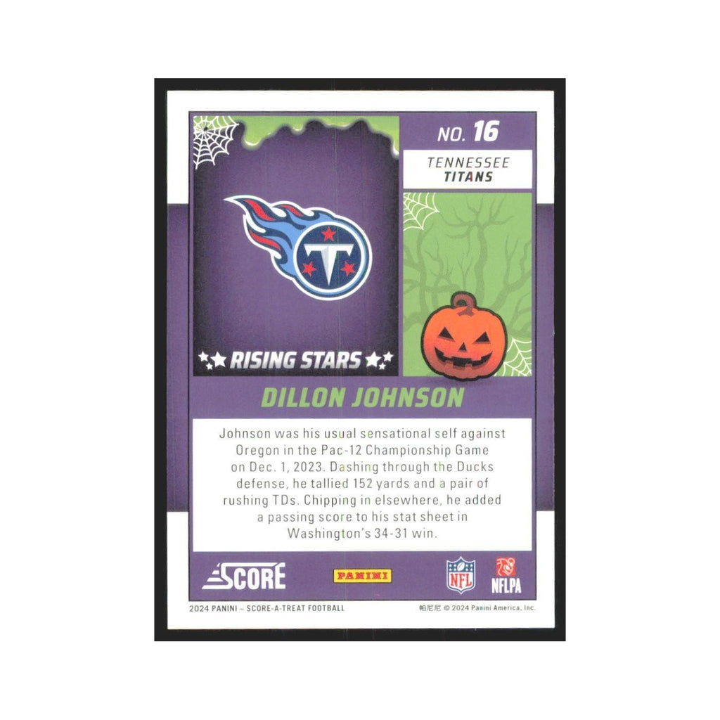 2024 Score-A-Treat Dillon Johnson RC Titans #16
