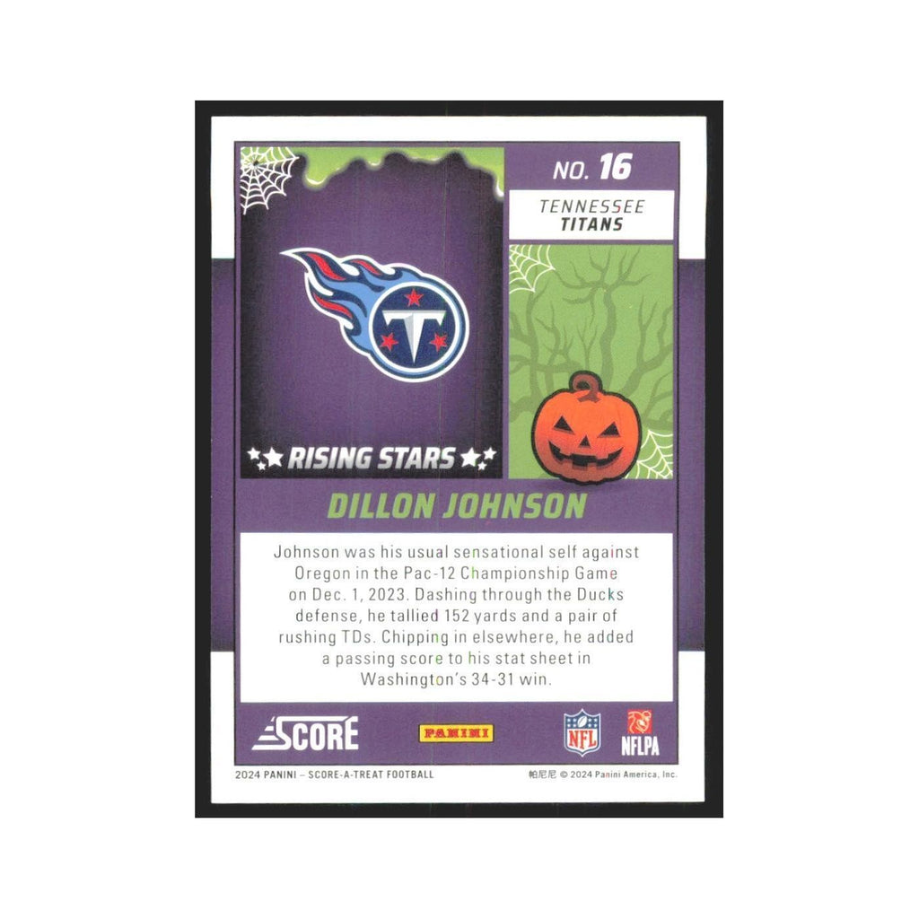 2024 Score-A-Treat Dillon Johnson RC Titans #16