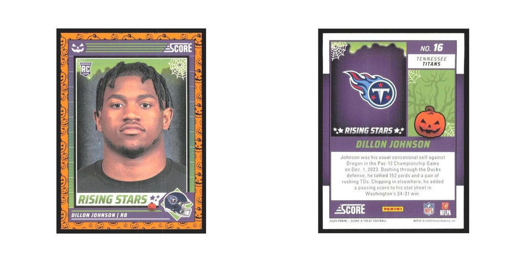 2024 Score-A-Treat Dillon Johnson RC Titans #16