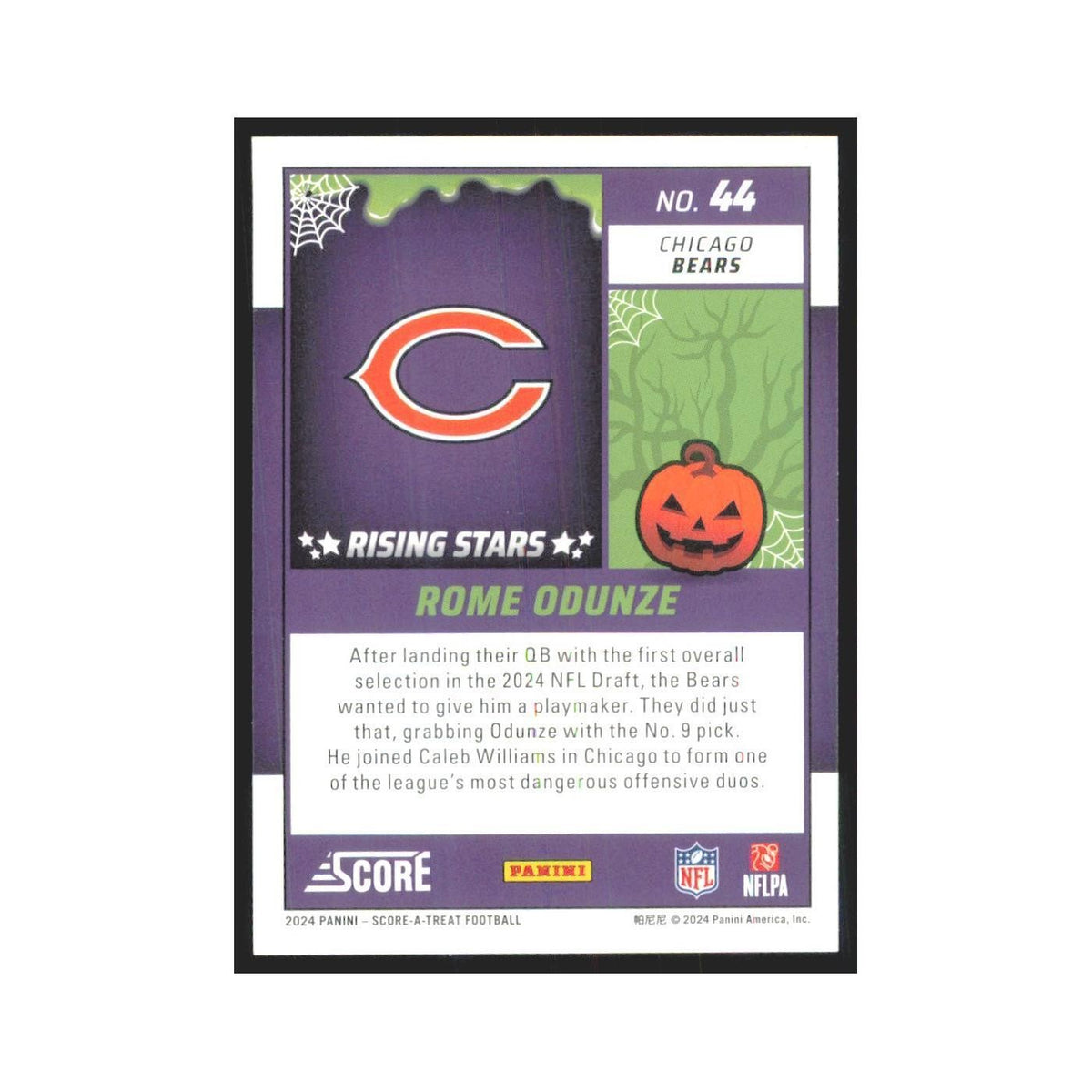 2024 Score-A-Treat Rome Odunze RC Bears #44