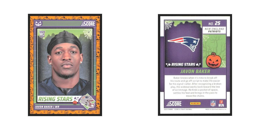 2024 Score-A-Treat Javon Baker RC Patriots #25
