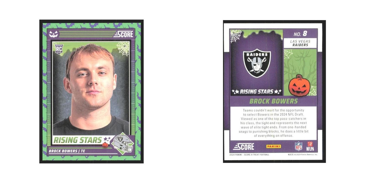 2024 Score-A-Treat Brock Bowers RC Raiders #8