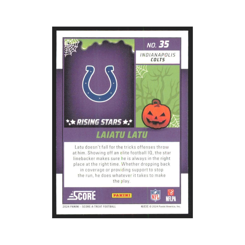 2024 Score-A-Treat Laiatu Latu RC Colts #35