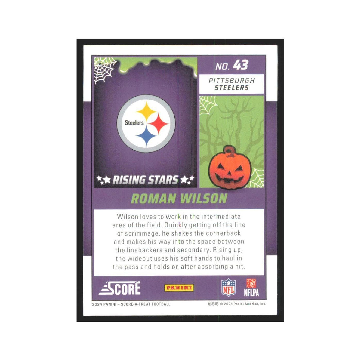 2024 Score-A-Treat Roman Wilson RC Steelers #43