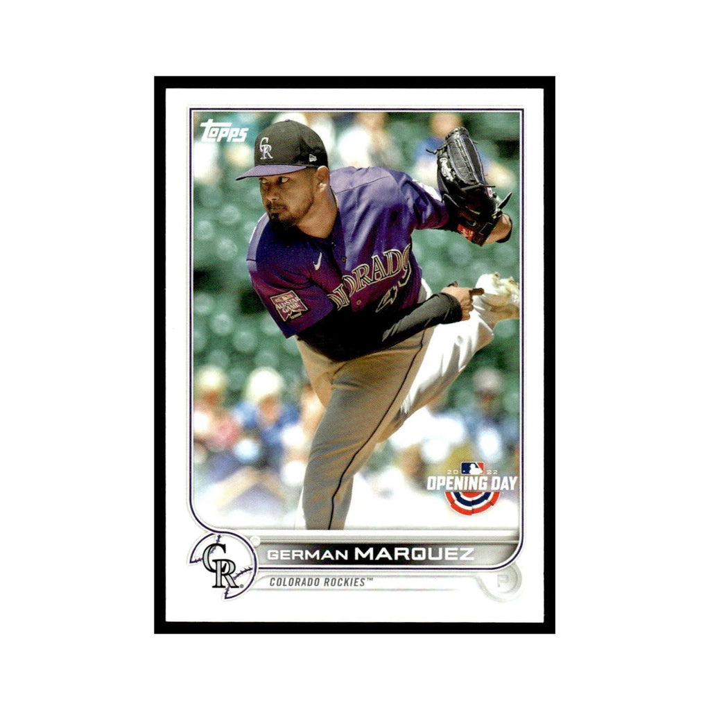 German Marquez 2022 Topps Opening Day #66 Colorado Rockies Baseball Card NM