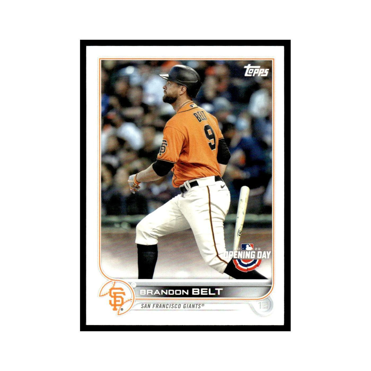 Brandon Belt 2022 Topps Opening Day #32 San Francisco Giants Baseball Card NM