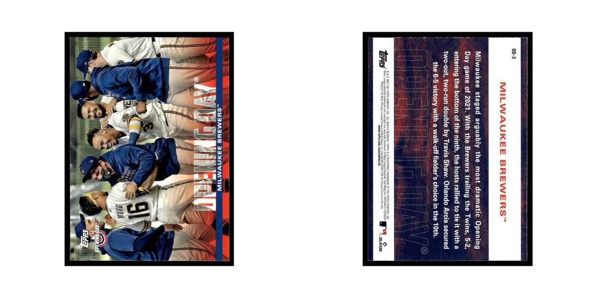 Milwaukee Brewers 2022 Topps Opening Day #OD-3 Baseball Card NM