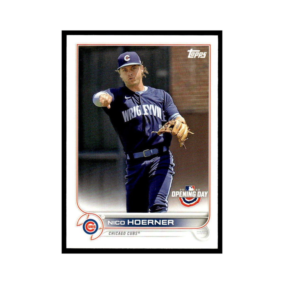 Nico Hoerner 2022 Topps Opening Day #147 Chicago Cubs Baseball Card NM