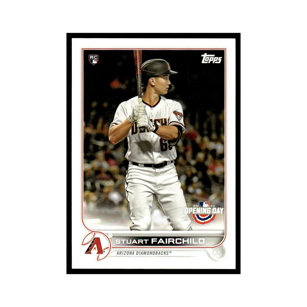 Stuart Fairchild Rookie 2022 Topps Opening Day #125 Arizona Diamondbacks NM