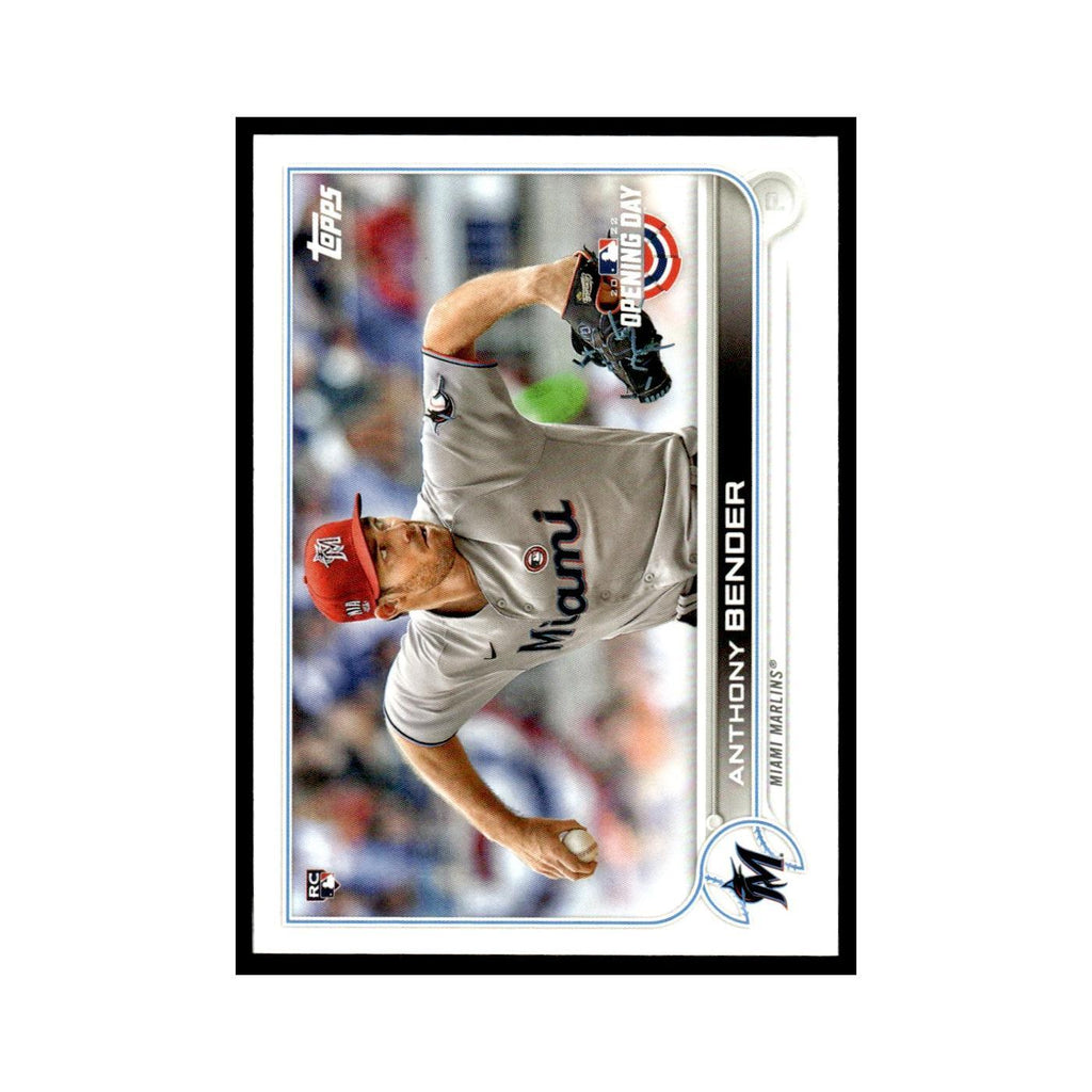 Anthony Bender Rookie 2022 Topps Opening Day #105 Miami Marlins Baseball Card NM