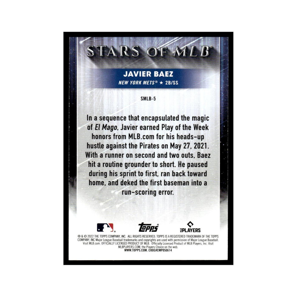 Javier Baez 2022 Topps Opening Day #SMLB-5 New York Mets Baseball Card NM