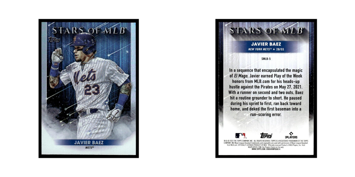 Javier Baez 2022 Topps Opening Day #SMLB-5 New York Mets Baseball Card NM