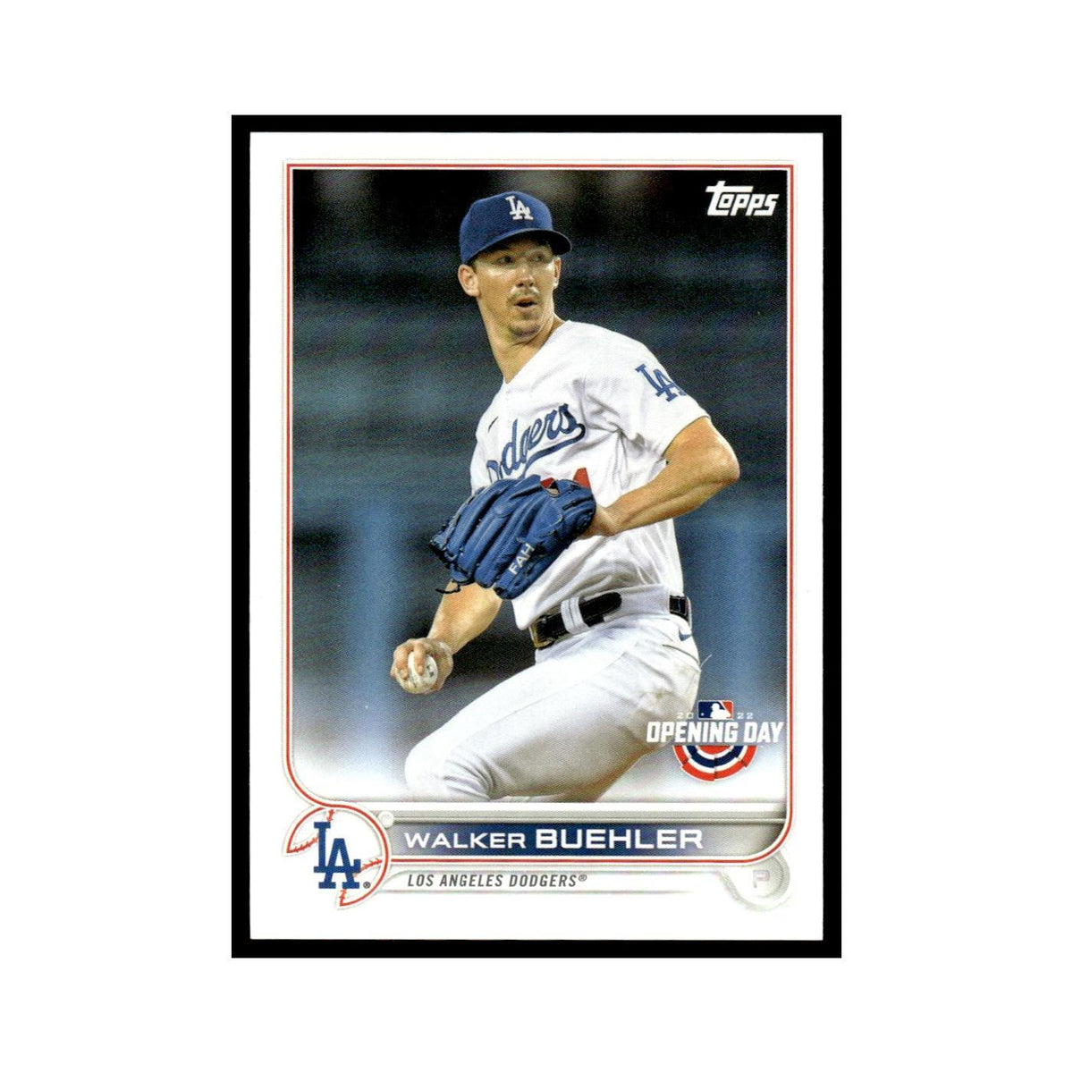 Walker Buehler 2022 Topps Opening Day #175 Los Angeles Dodgers Baseball Card NM