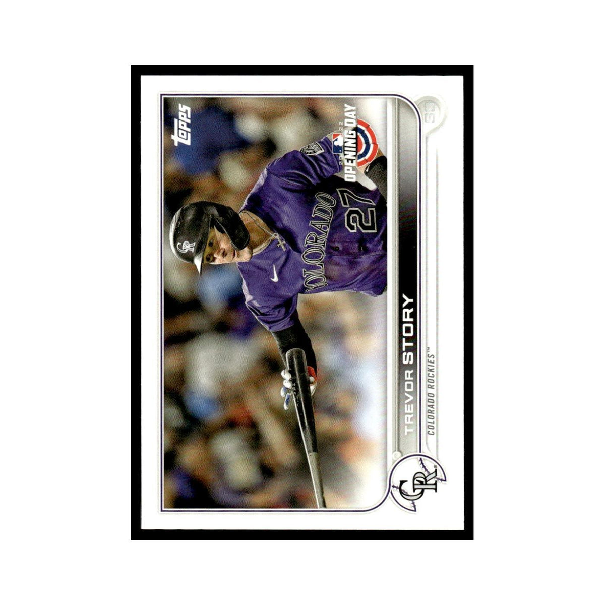 Trevor Story 2022 Topps Opening Day #177 Colorado Rockies Baseball Card NM