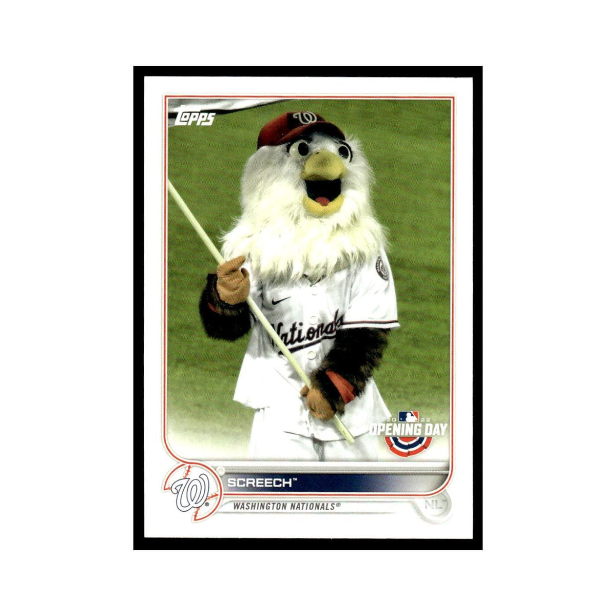 Screech 2022 Topps Opening Day #M-24 Washington Nationals Baseball Card NM