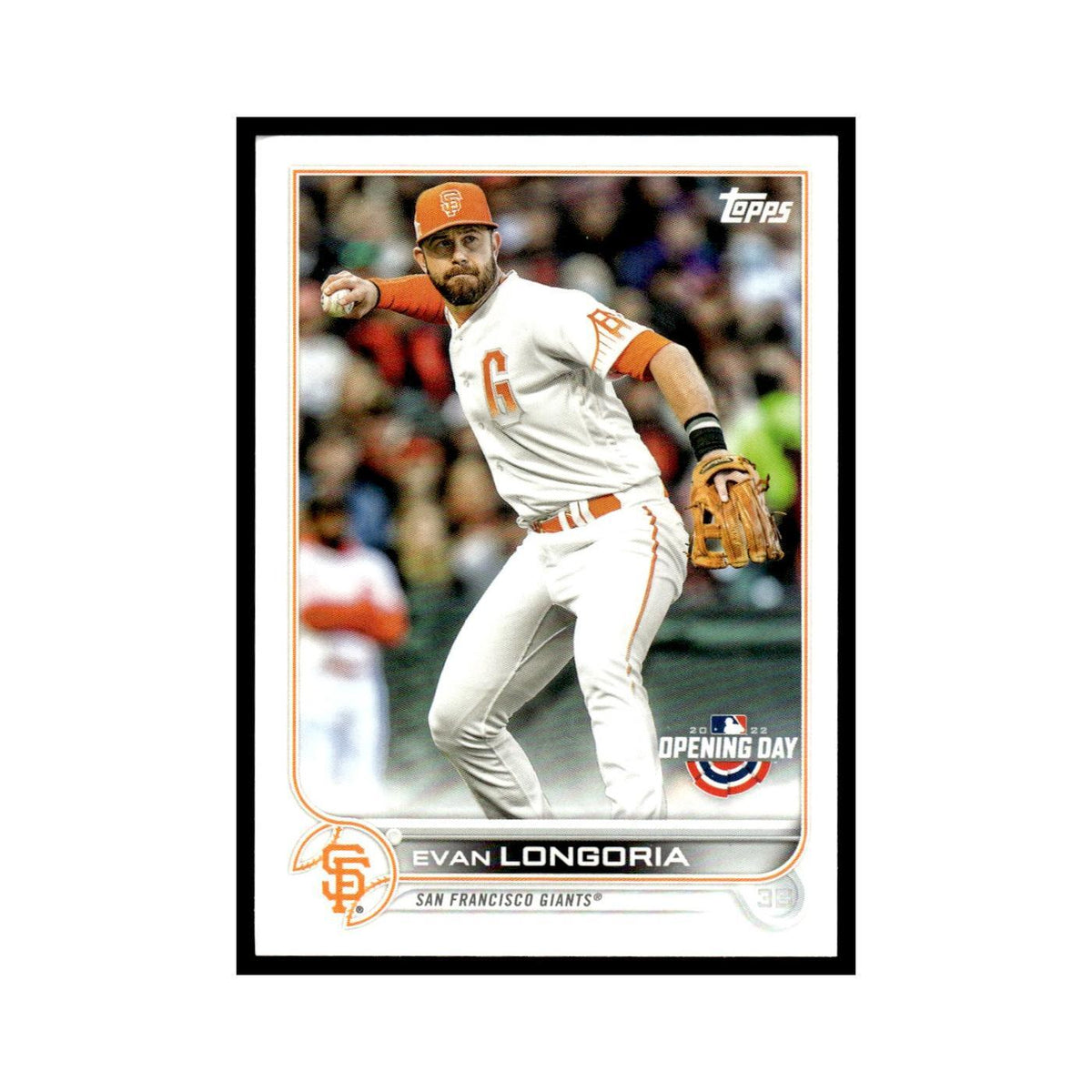 Evan Longoria 2022 Topps Opening Day #8 San Francisco Giants Baseball Card NM