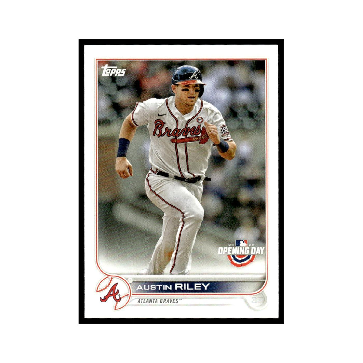 Austin Riley 2022 Topps Opening Day #146 Atlanta Braves Baseball Card NM