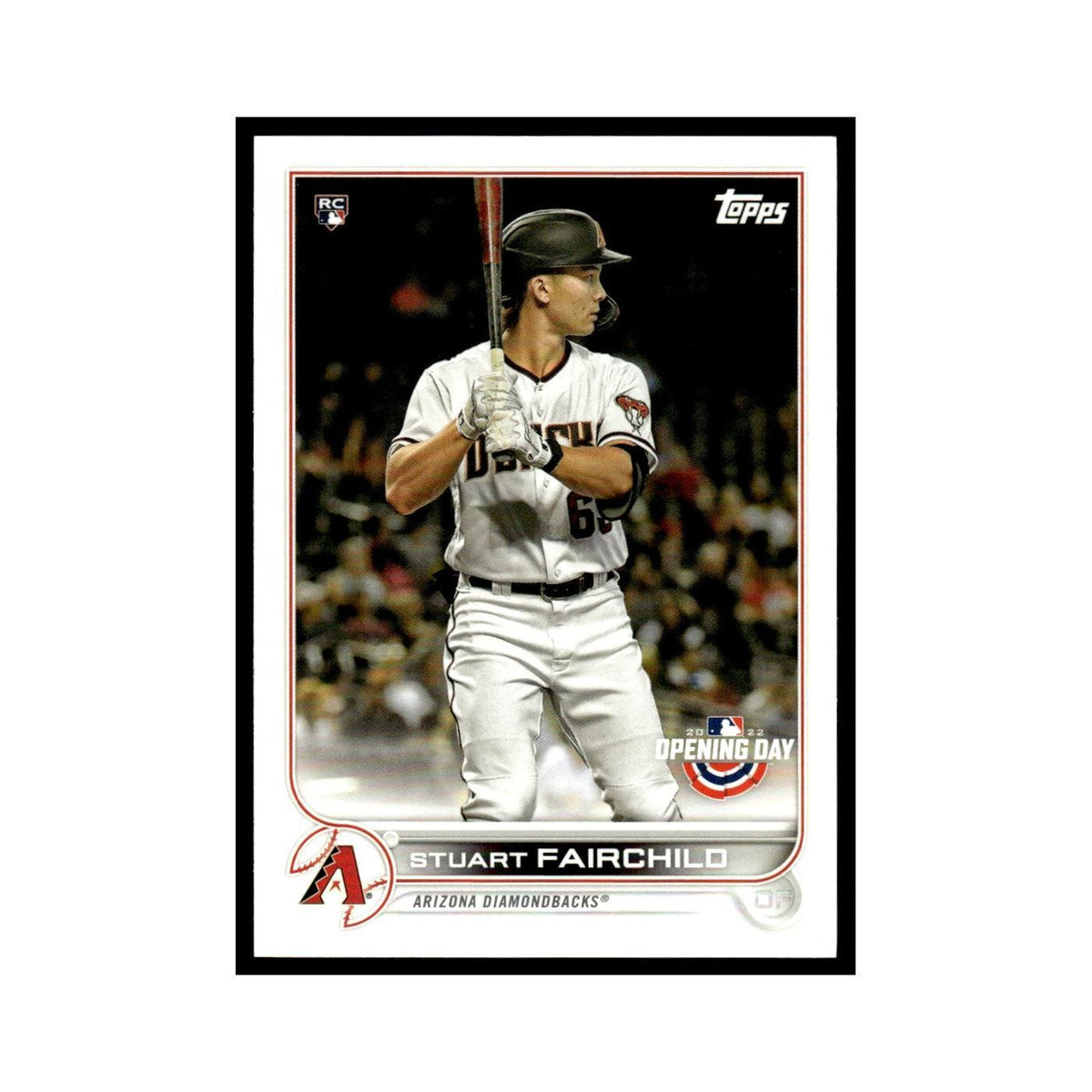 Stuart Fairchild Rookie 2022 Topps Opening Day #125 Arizona Diamondbacks NM