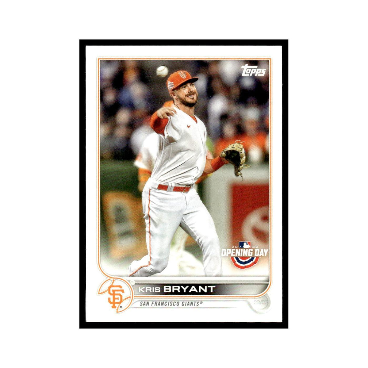 Kris Bryant 2022 Topps Opening Day #10 San Francisco Giants Baseball Card NM