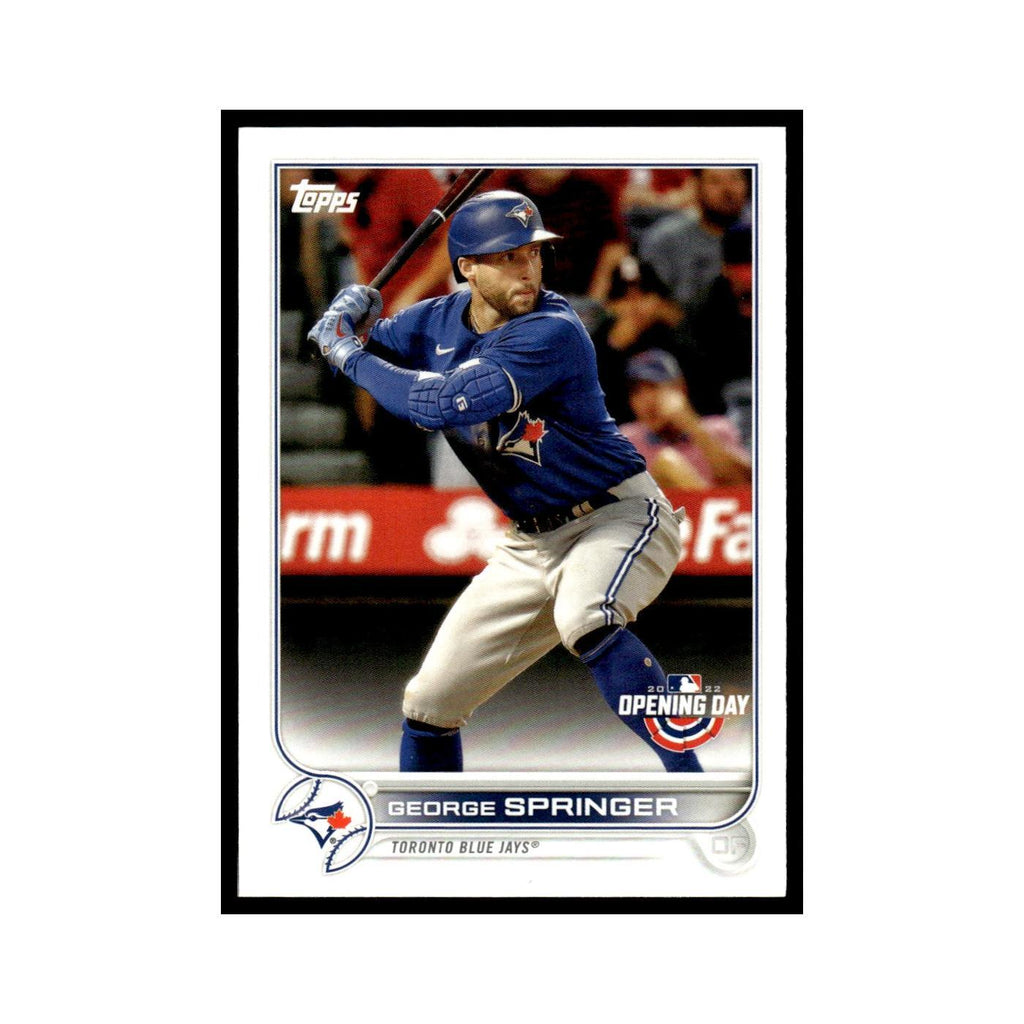 George Springer 2022 Topps Opening Day #172 Toronto Blue Jays Baseball Card NM