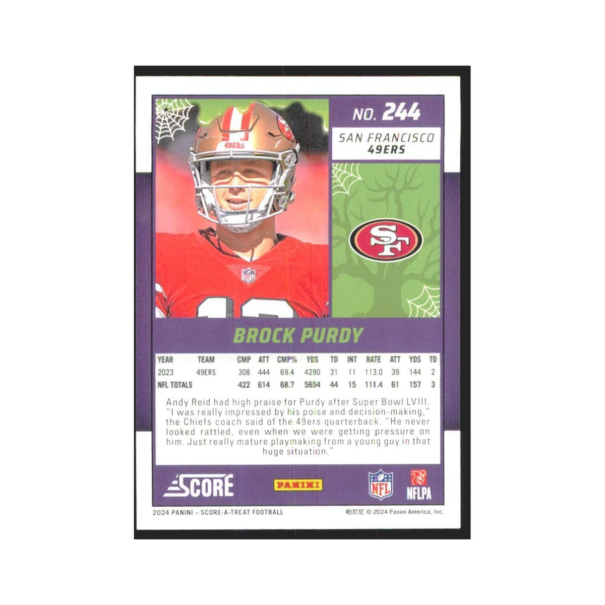 2024 Score-A-Treat Brock Purdy 49ers #244