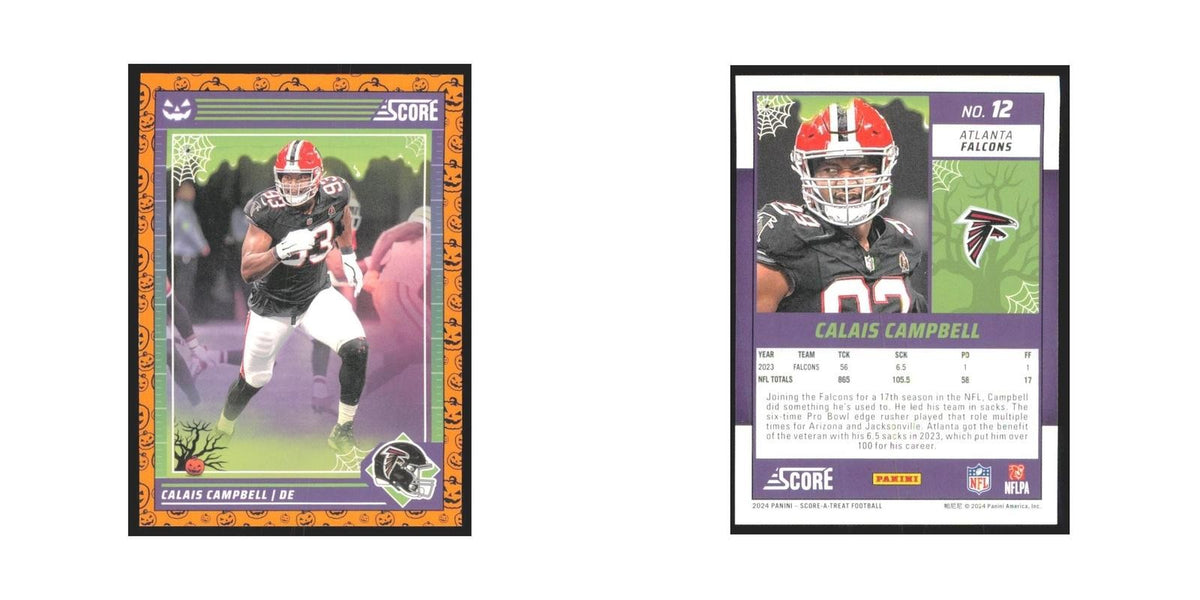 2024 Score-A-Treat Calais Campbell Falcons #12
