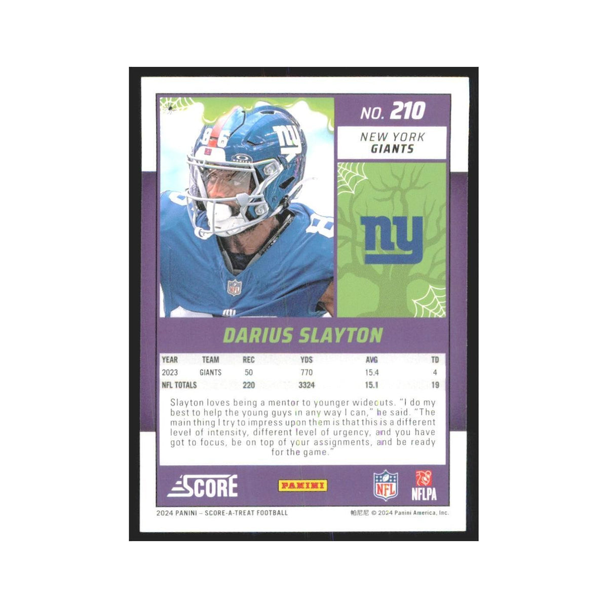2024 Score-A-Treat Darius Slayton Giants #210