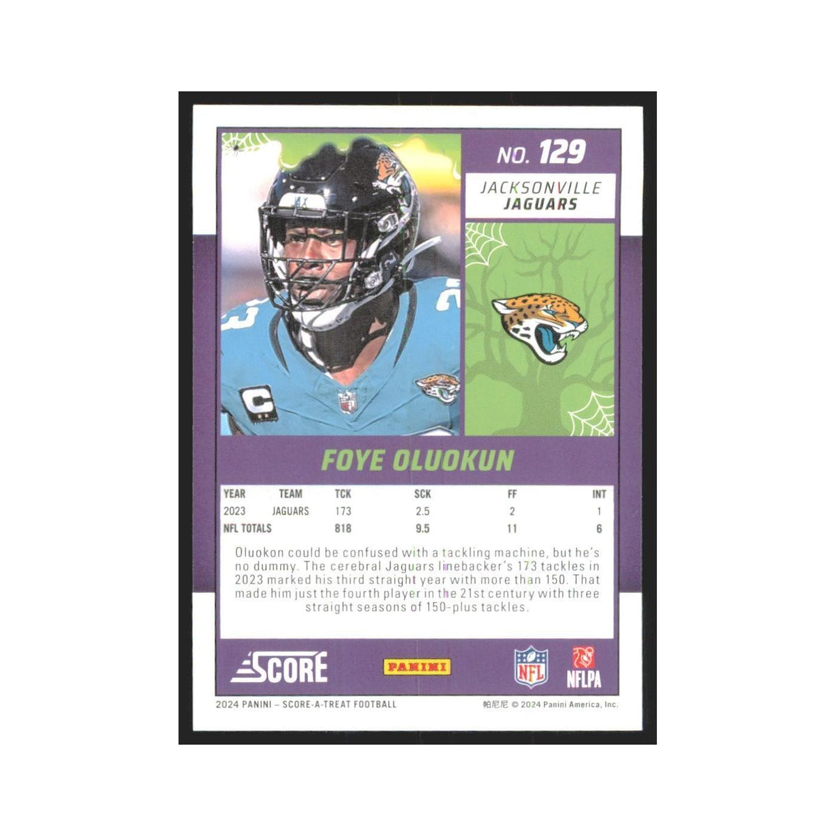 2024 Score-A-Treat Foye Oluokun Jaguars #129
