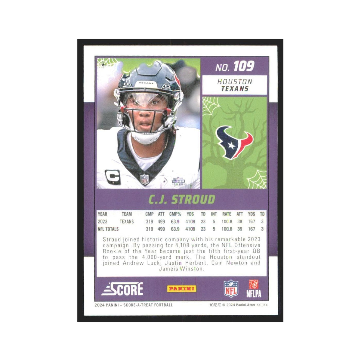 2024 Score-A-Treat C.J. Stroud Texans #109
