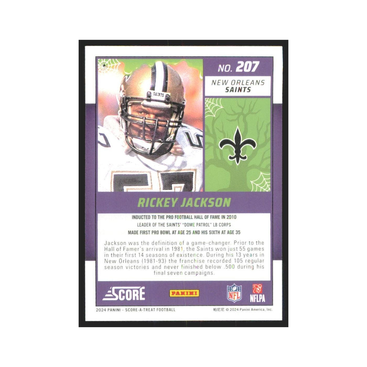 2024 Score-A-Treat Rickey Jackson Saints #207