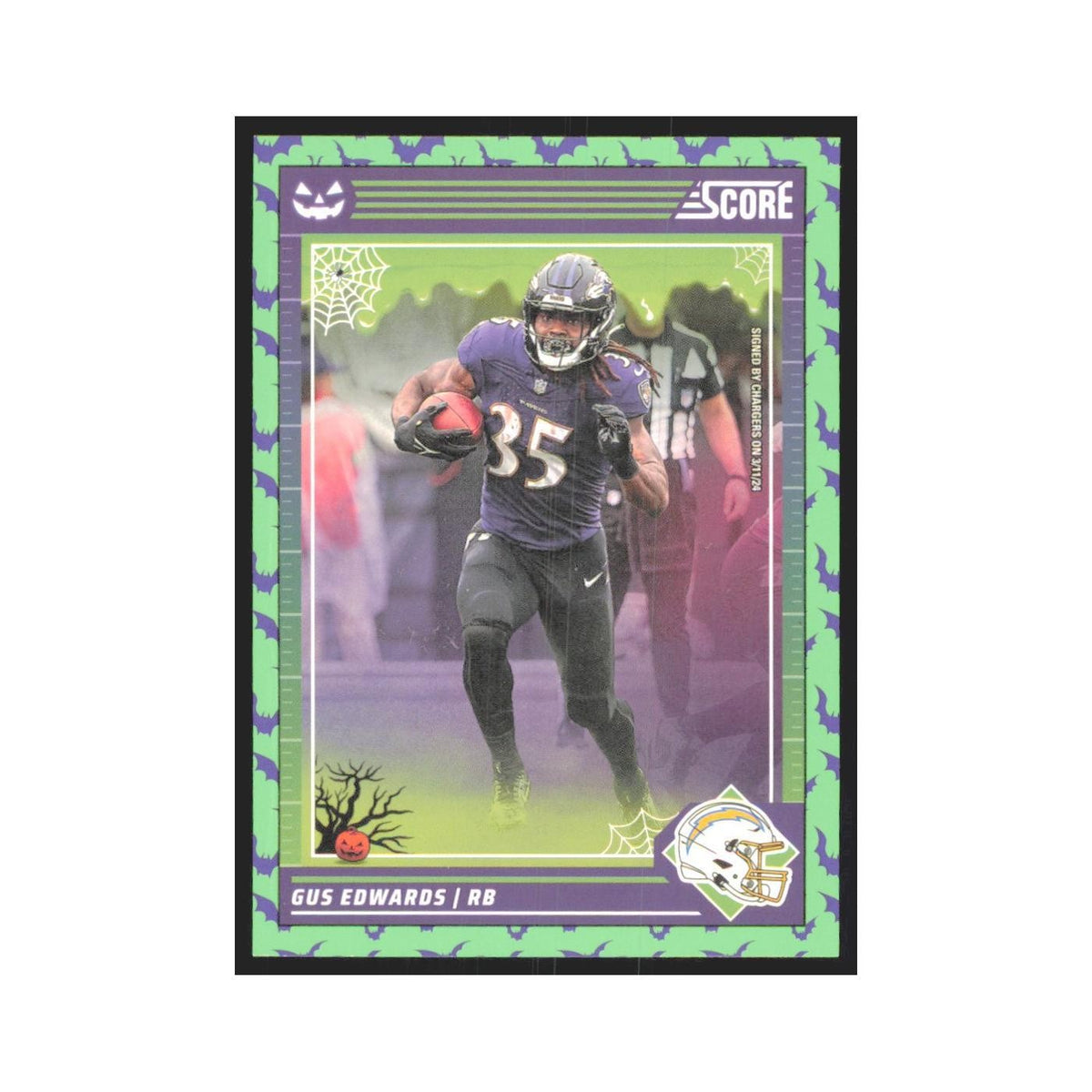 2024 Score-A-Treat Gus Edwards Chargers #20