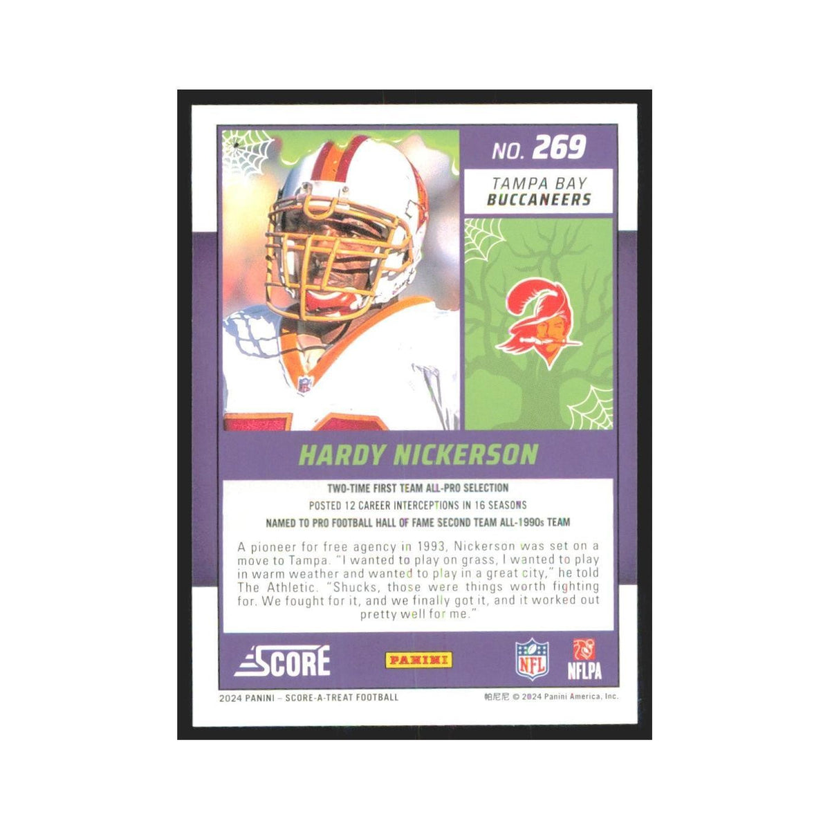 2024 Score-A-Treat Hardy Nickerson Buccaneers #269