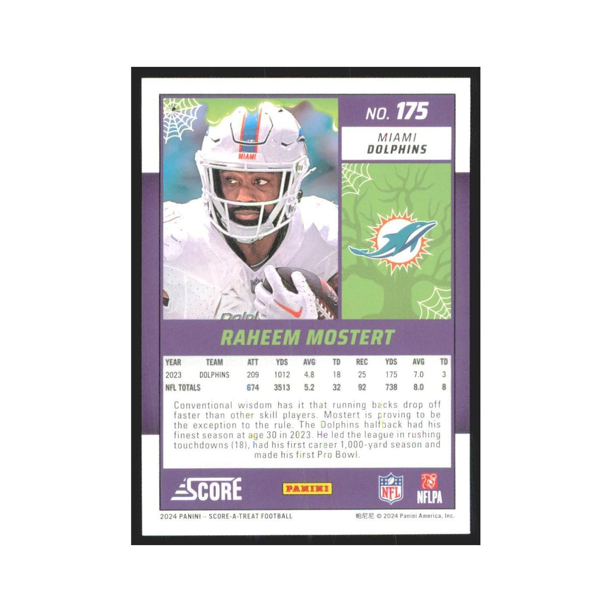 2024 Score-A-Treat Raheem Mostert Dolphins #175