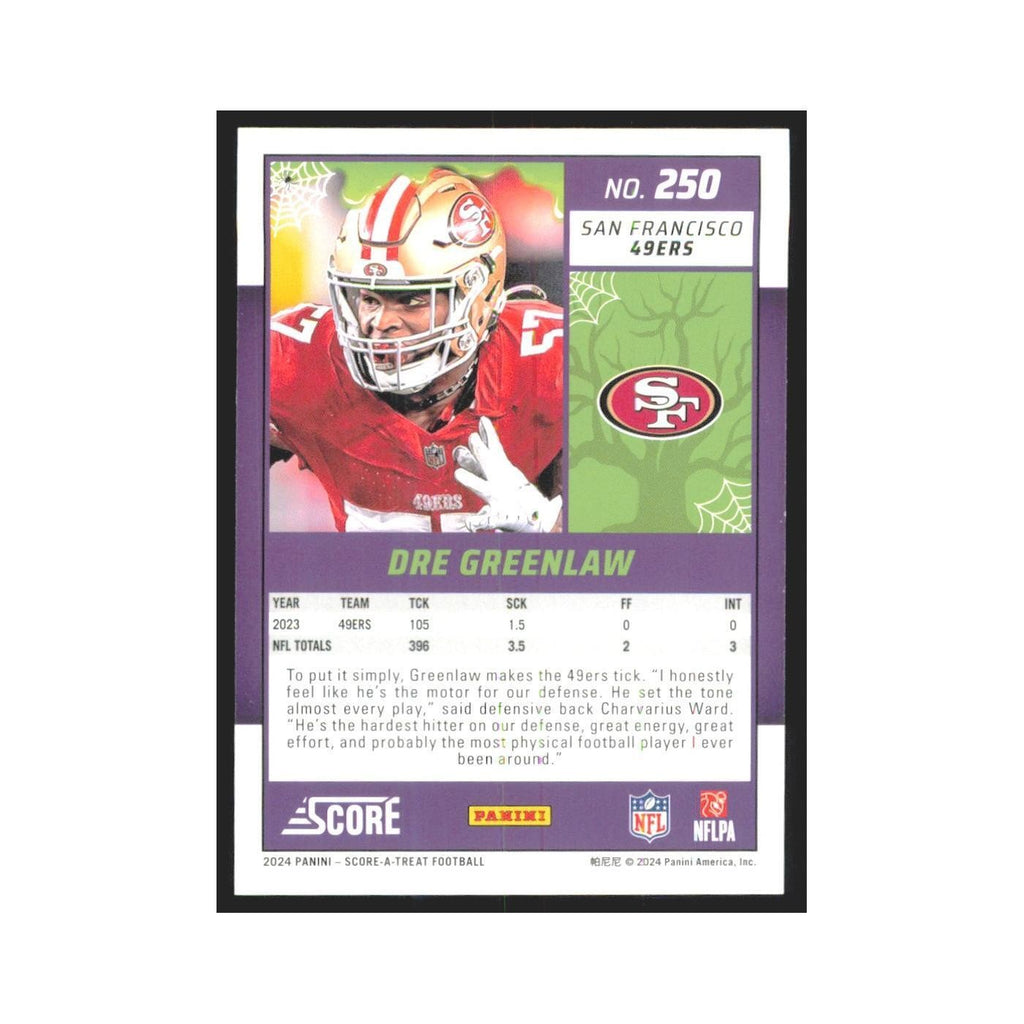 2024 Score-A-Treat Dre Greenlaw 49ers #250