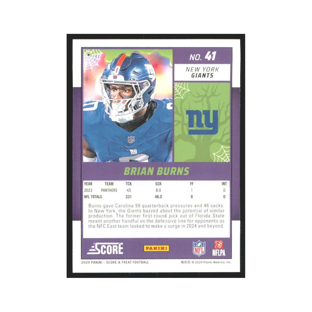 2024 Score-A-Treat Brian Burns Giants #41