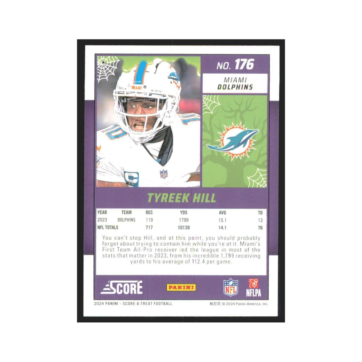 2024 Score-A-Treat Tyreek Hill Dolphins #176