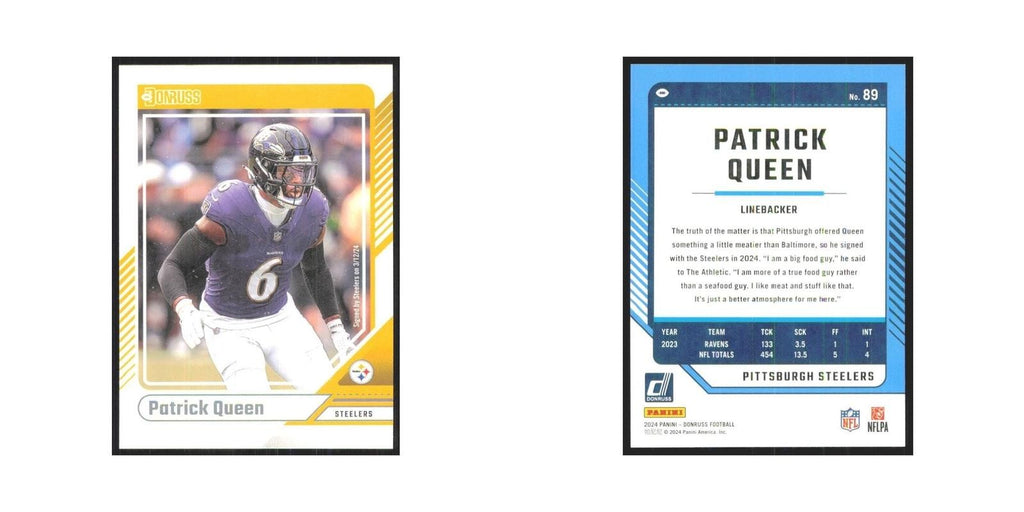 2024 Donruss Patrick Queen Steelers #89
